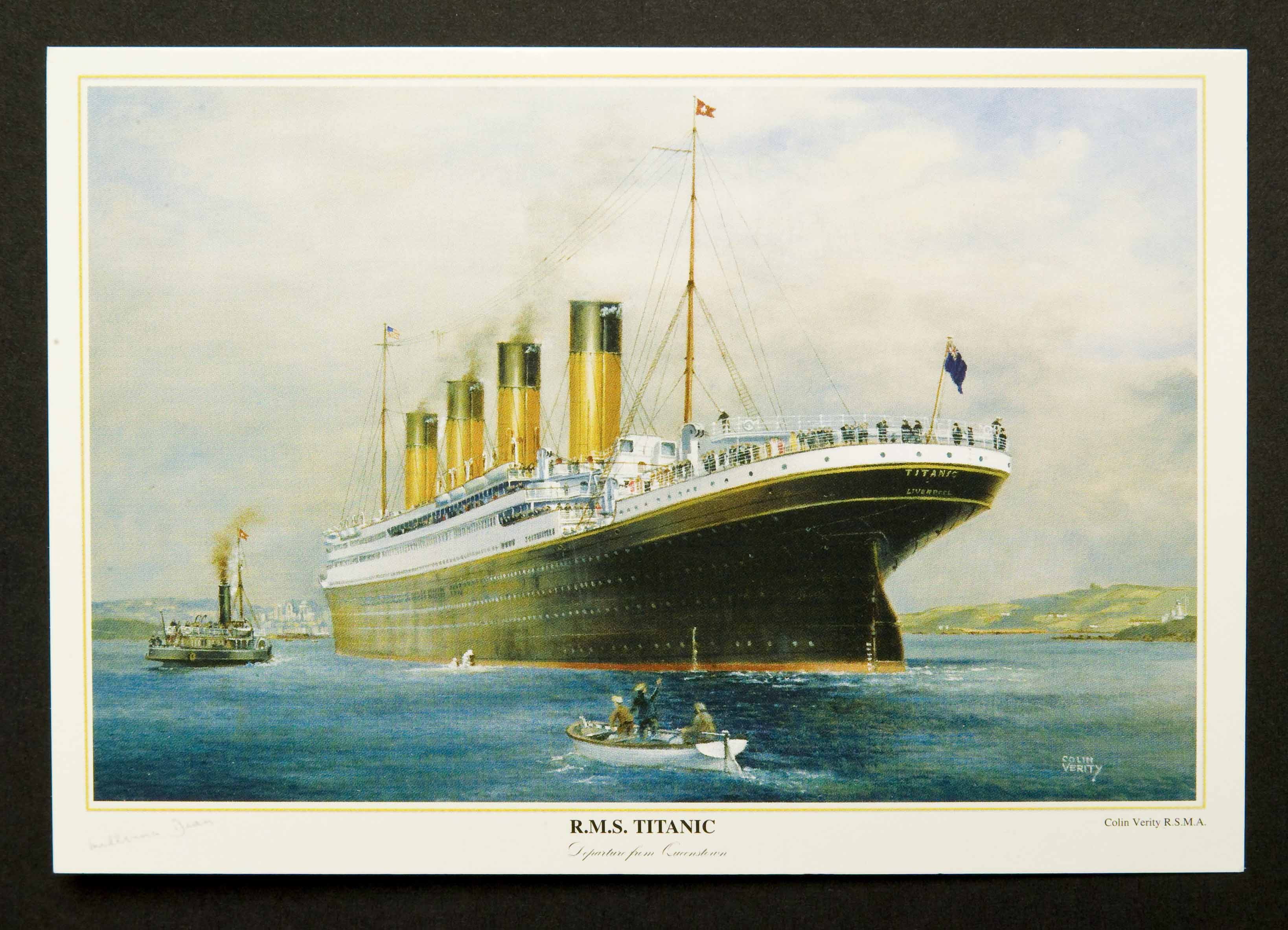 " R.M.S. Titanic" Postcards (6) by Colin Verity - Click Image to Close